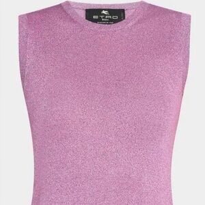 Etro Metalic Lavender Tank Top